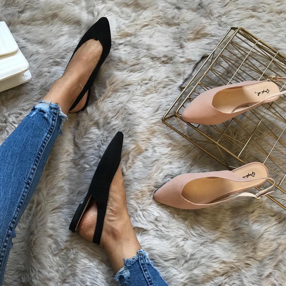 🆕Black Slingback Ballerina Flats - Picture 2 of 6